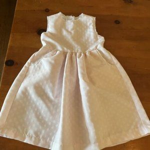 Bella Bliss Pale Pink & Cream Polka Dot Party Special Occasion Dress Lace Sz8